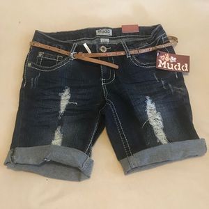 Mudd Jean Shorts w/ belt Brand New w/ Tags.